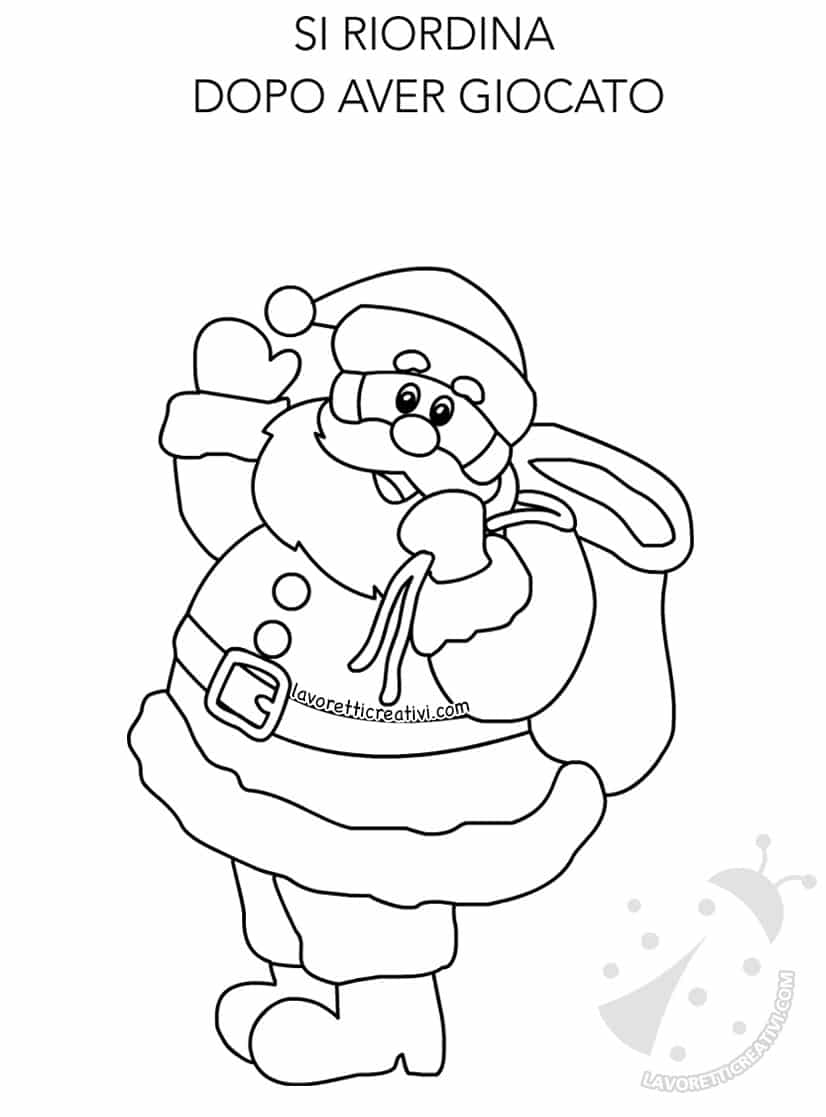 disegni regole classe babbo natale3