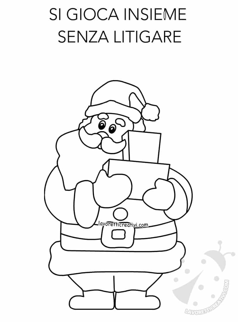 disegni regole classe babbo natale4