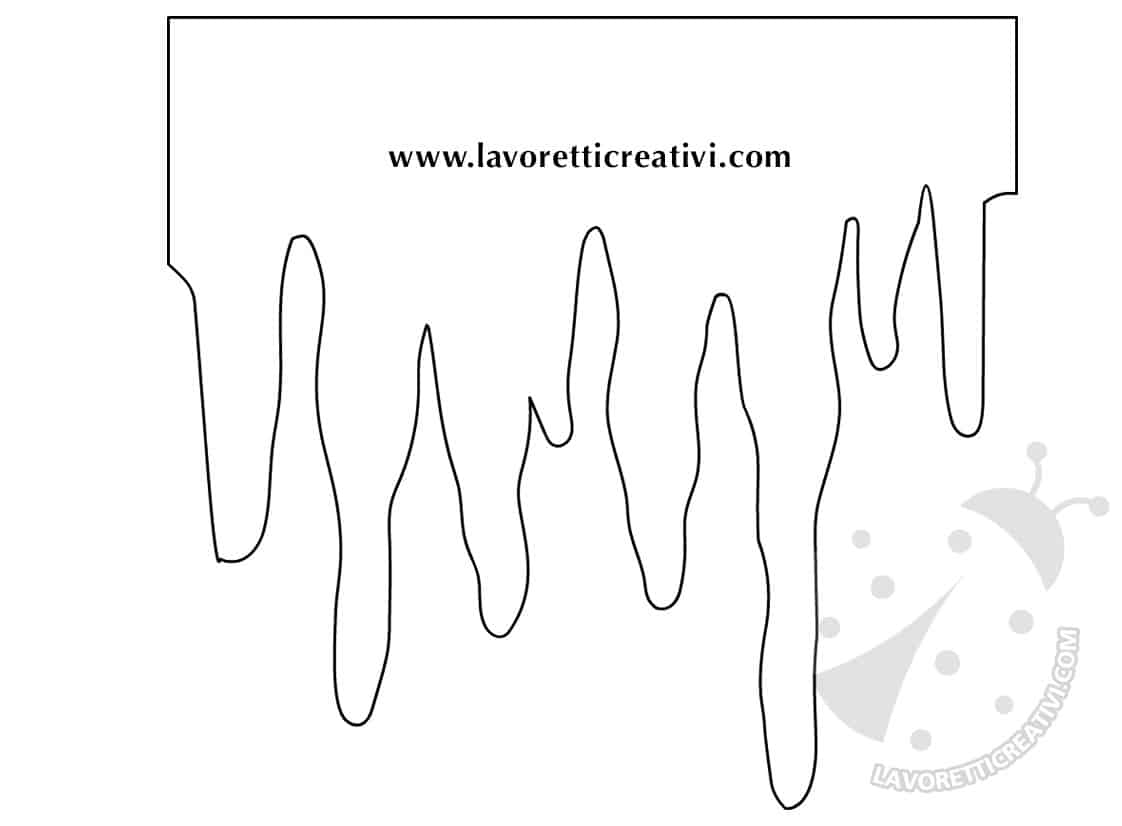 sagoma stalattite decorazione finestra