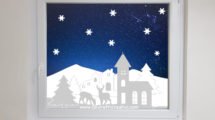 decorazioni invernali finestre