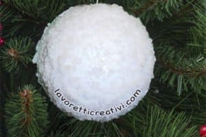 palline effetto neve tutorial