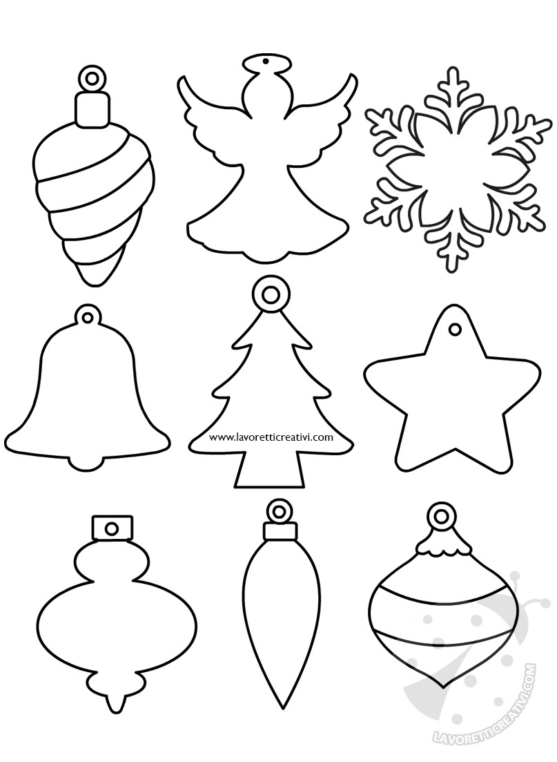 Sagome per decorazioni natalizie da ritagliare lavoretti for Decorazioni natalizie per bambini scuola primaria