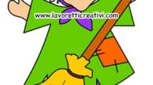 befana scopa lavoretti