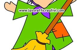 befana scopa lavoretti