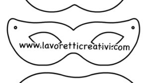 cartamodello maschere carnevale