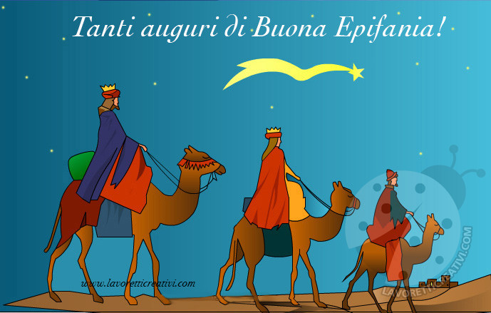 cartolina auguri epifania