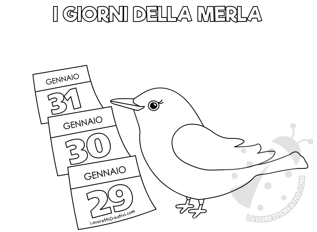 disegni giorni della merla