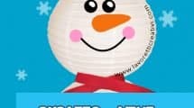 idea pupazzo neve lanterne