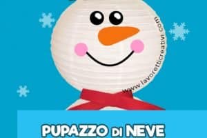 idea pupazzo neve lanterne