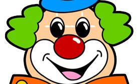 pagliaccio decorazioni carnevale