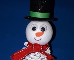 Nastro Natalizio In Iuta Con Pupazzo Di Neve, 5 Metri X 5 Cm - Per Decorazioni, Lavoretti Creativi, Regali, Alberi E Feste