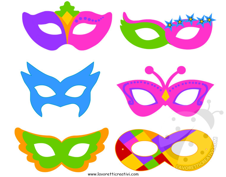 Set Maschere di Carnevale per bambini