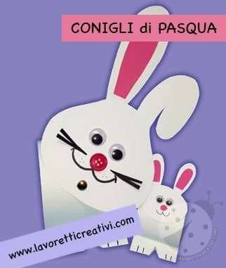 conigli pasqua di carta