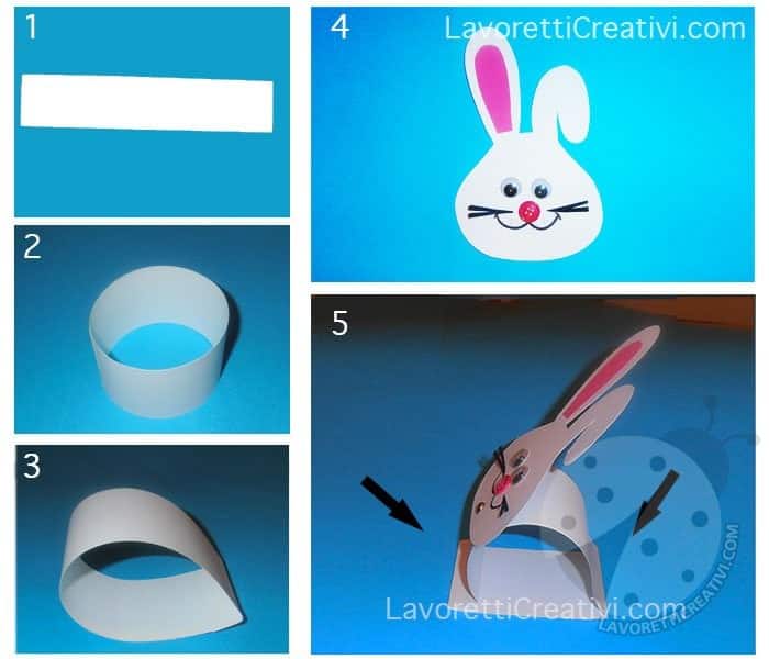 conigli di pasqua per lavoretti scuola primaria