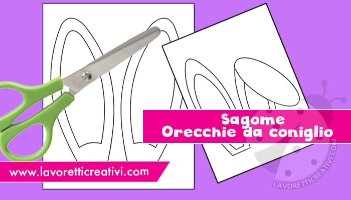 sagome orecchie coniglio