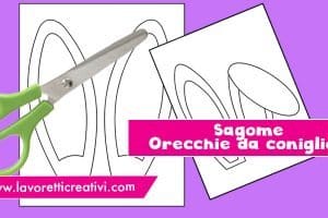 sagome orecchie coniglio