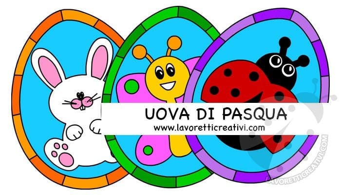 uova di pasqua di carta da ritagliare