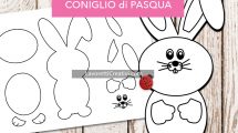 cartamodello coniglio pasqua 1