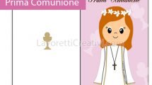 biglietti comunione bambina