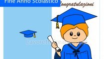 biglietti fine scuola bambino