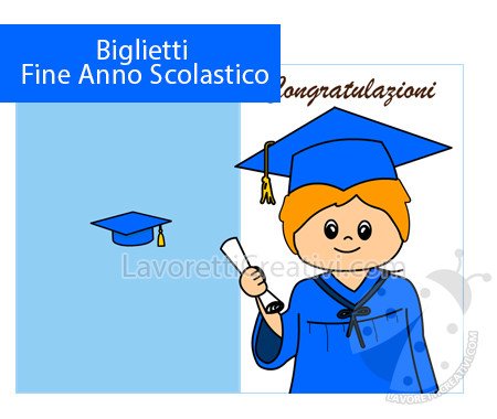 Biglietti di fine anno festa dei diplomi