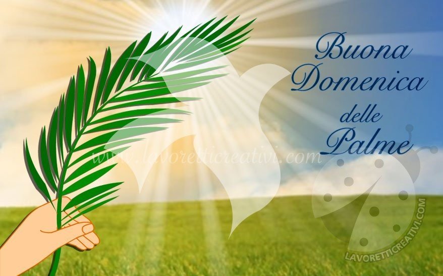 Domenica delle Palme Immagine con colomba Lavoretti Creativi