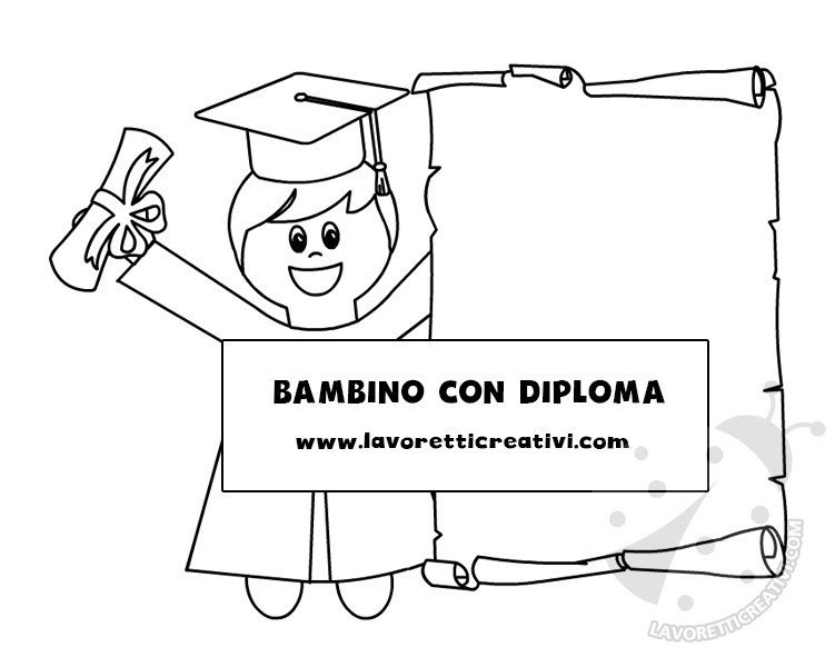 bambino consegna dei diplomi scuola primaria