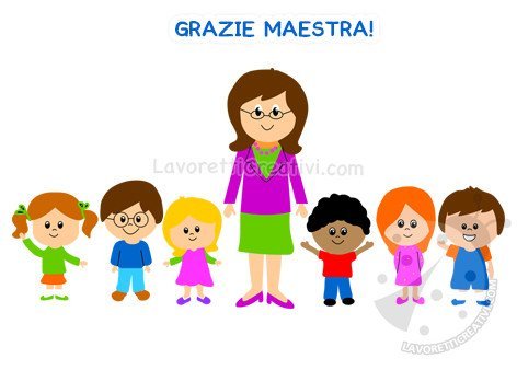 Maestra con gli alunni della Scuola dell'Infanzia