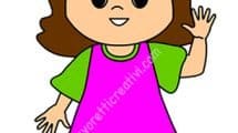 bambina saluta accoglienza