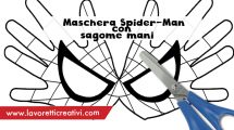 maschera spiderman bambino