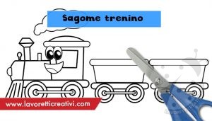 Sagome trenino per addobbi aula