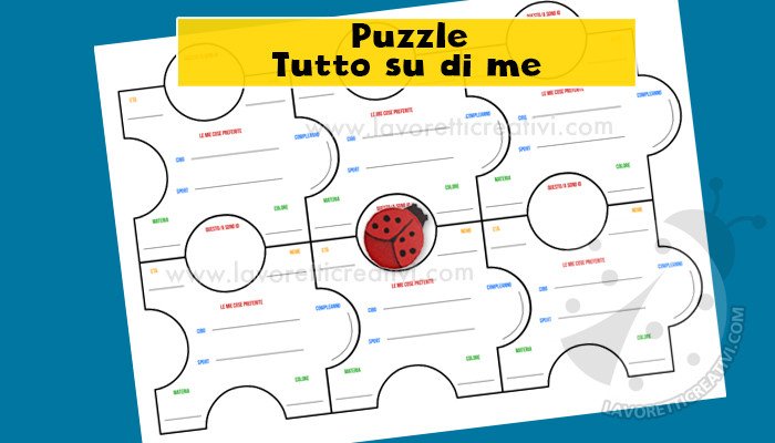 Accoglienza Scuola Puzzle Tutto Su Di Me Lavoretti Creativi