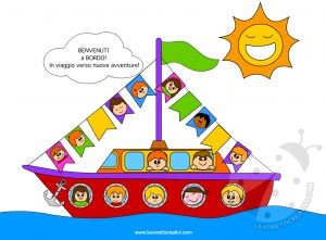 Barca con bambini