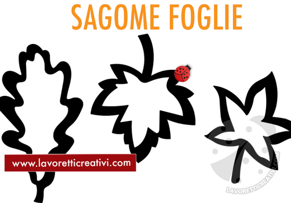 sagome foglie lavoretti