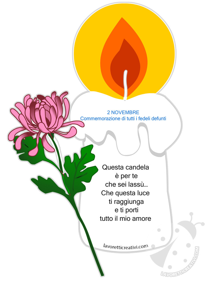 Defunti Una Candela Per Ricordare Commemorazione dei defunti Idee per bambini - Lavoretti Creativi