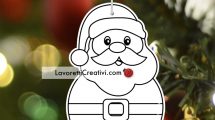 decorazione natalizia babbo natale