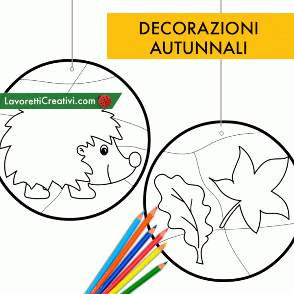 decorazioni autunnali cerchio