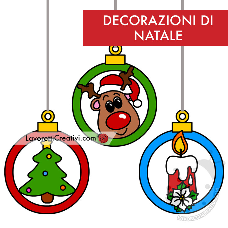 decorazioni natale da ritagliare