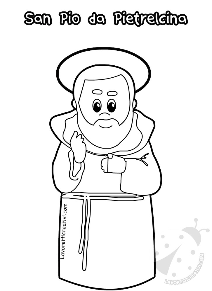 disegno padre pio