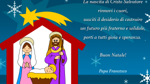 auguri Natale frase papa francesco