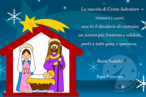 auguri Natale frase papa francesco