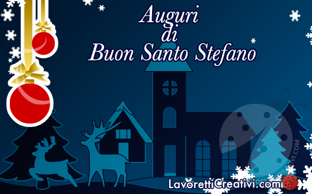 Auguri di Buon santo Stefano Immagine da inviare