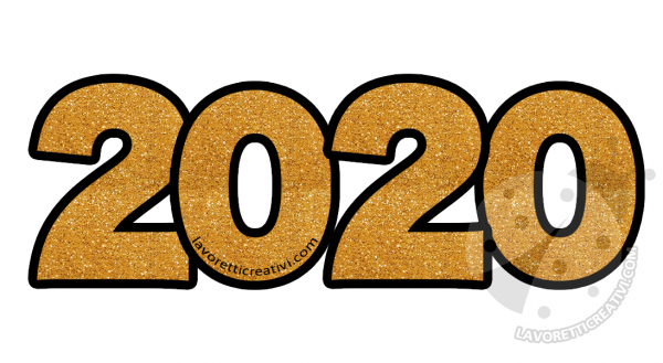 2020 oro glitter