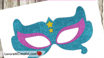 maschera carnevale gomma crepla