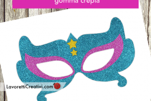 maschera carnevale gomma crepla