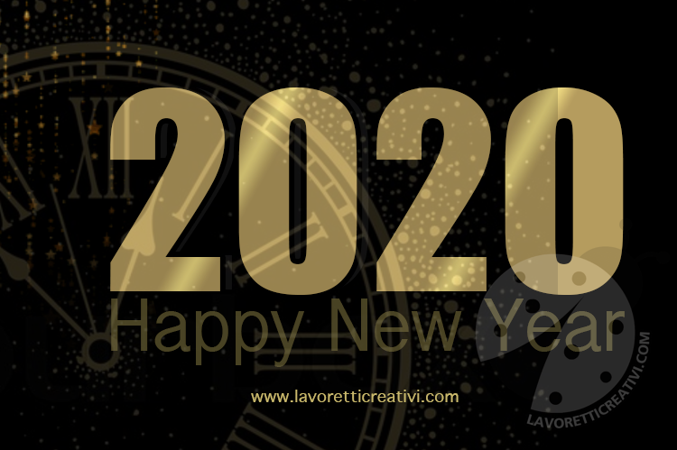 Cartolina d'auguri Happy New Year 2020 7 Happy New Year 2020 gratis