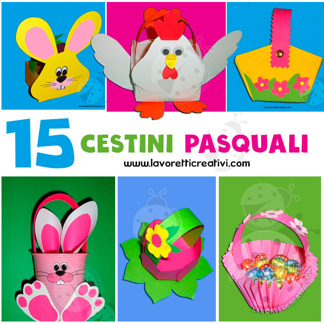 lavoretti cestini pasquali