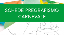 schede pregrafismo carnevale