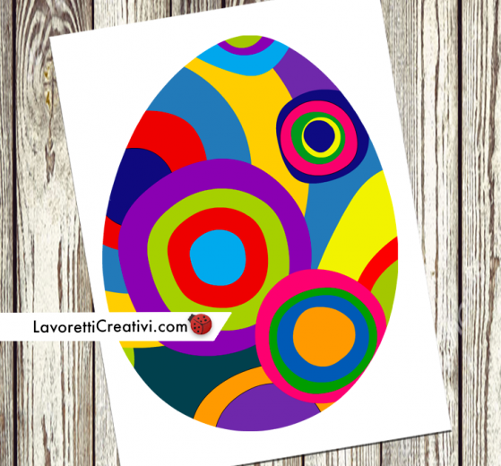 uovo pasqua stile Kandinsky