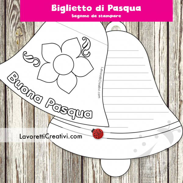 Biglietto Pasqua campana2